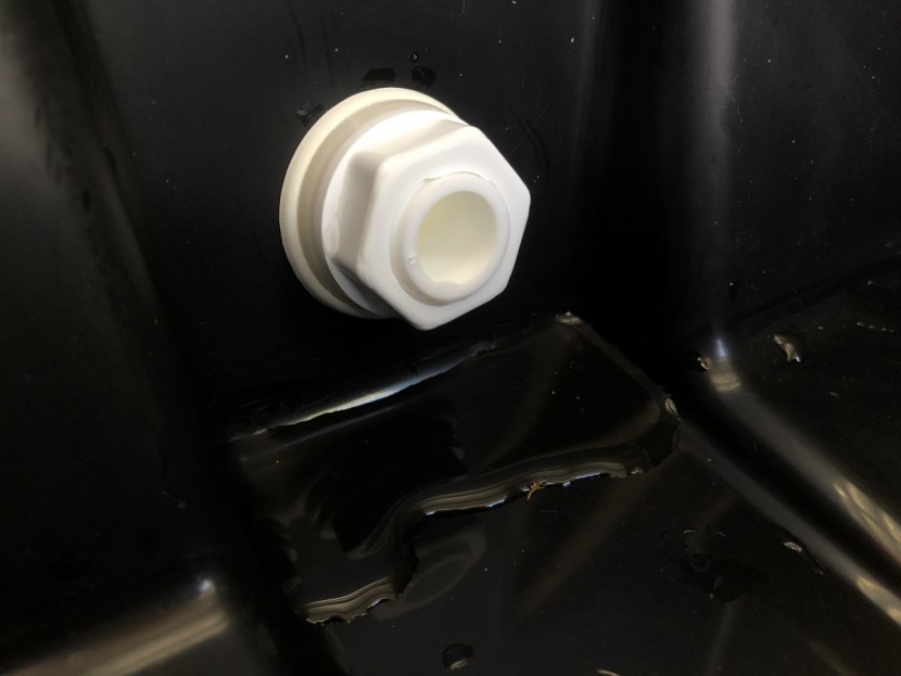 igloo trailmate marine - the protruding design of the inside of the drain is baffling to us...