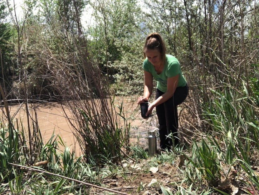 katadyn hiker pro - here we pump some water on-the-go, which doesn't take very...