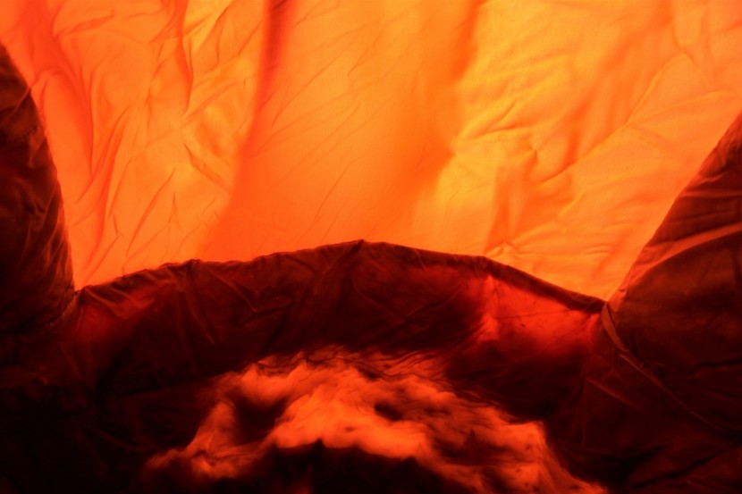 sierra designs cloud 20 - taken inside the cloud, this photo shows light shining through the...