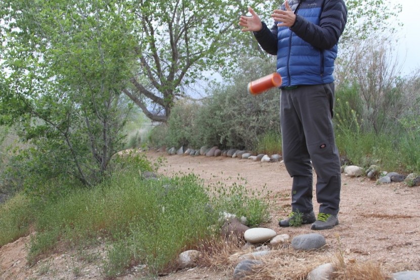 grayl ultralight purifier - performing a drop test on a rock. surprisingly it holds pretty well!