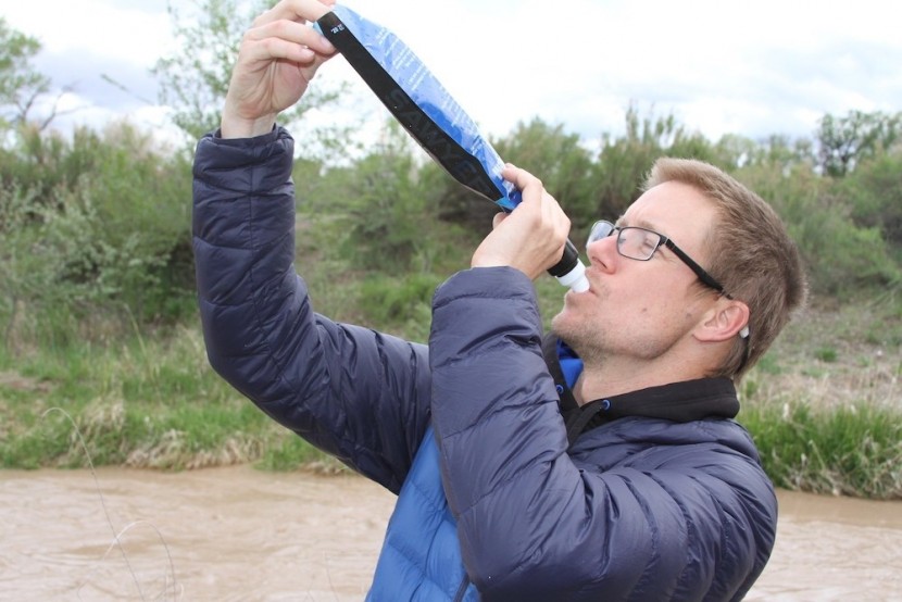 sawyer micro squeeze - instantaneous...once you fill up the pouch, you can start drinking.