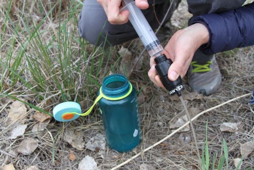 here we demonstrate the simple backflushing process.