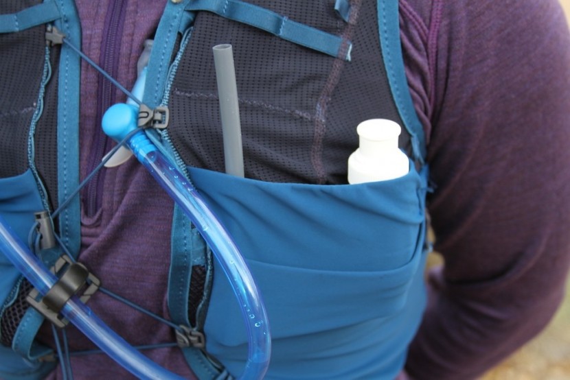 sawyer micro squeeze - this fits nicely inside a stretchy running vest pocket. just don't...