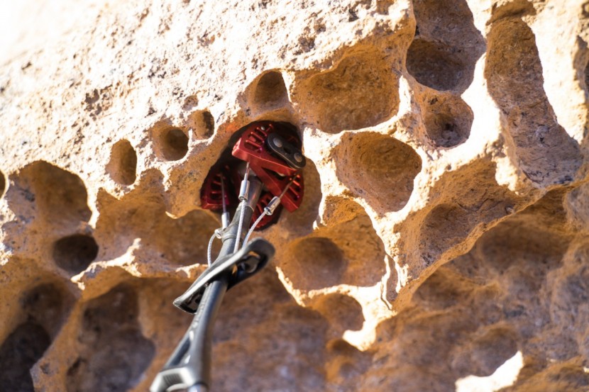 black diamond camalot - odd flaring pockets are not the camalots' forte. while this...