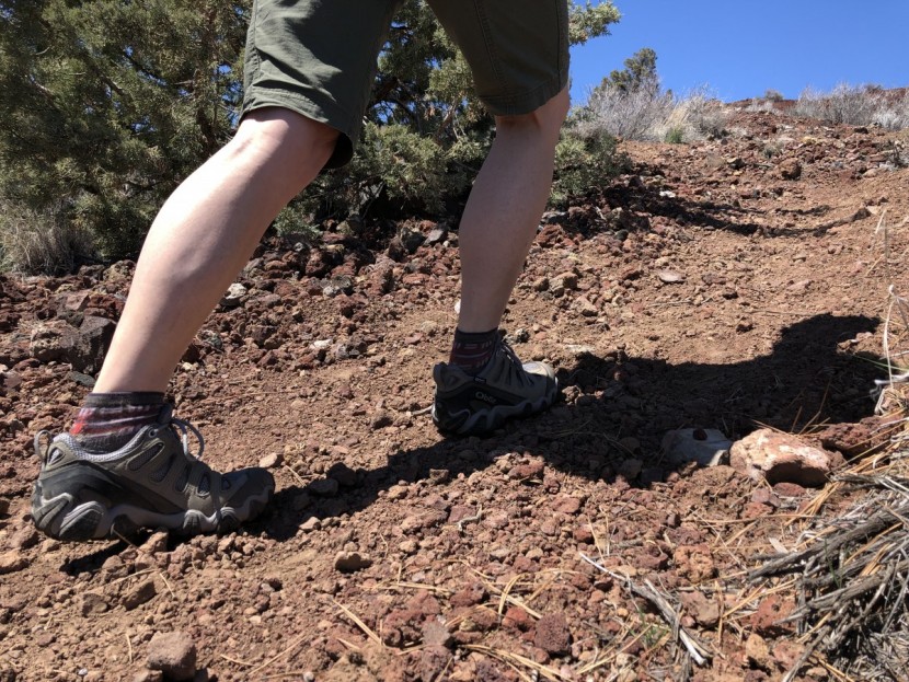 oboz sawtooth ii low bdry for women - ample cushioning in the whole shoe kept our feet happy on steep...
