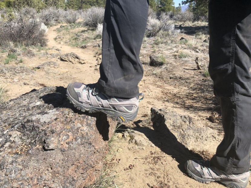 merrell moab 2 wp for women - a mix of single and double stitching on the upper of the moab 2...