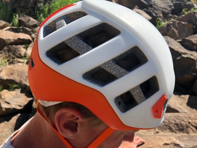 petzl meteor - with a large amount of vents on both sides of the helmet, and...