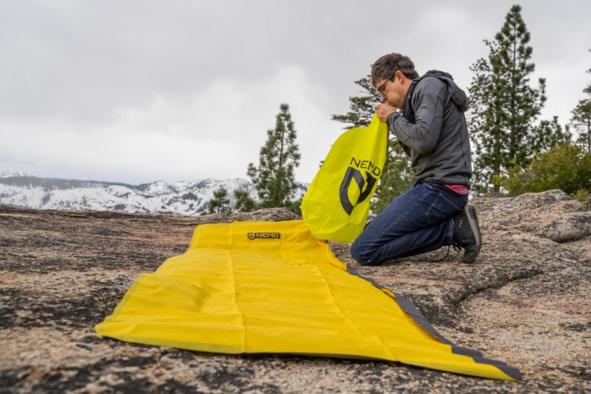 nemo tensor insulated - this pad uses a stuff sack inflation system that works better than...