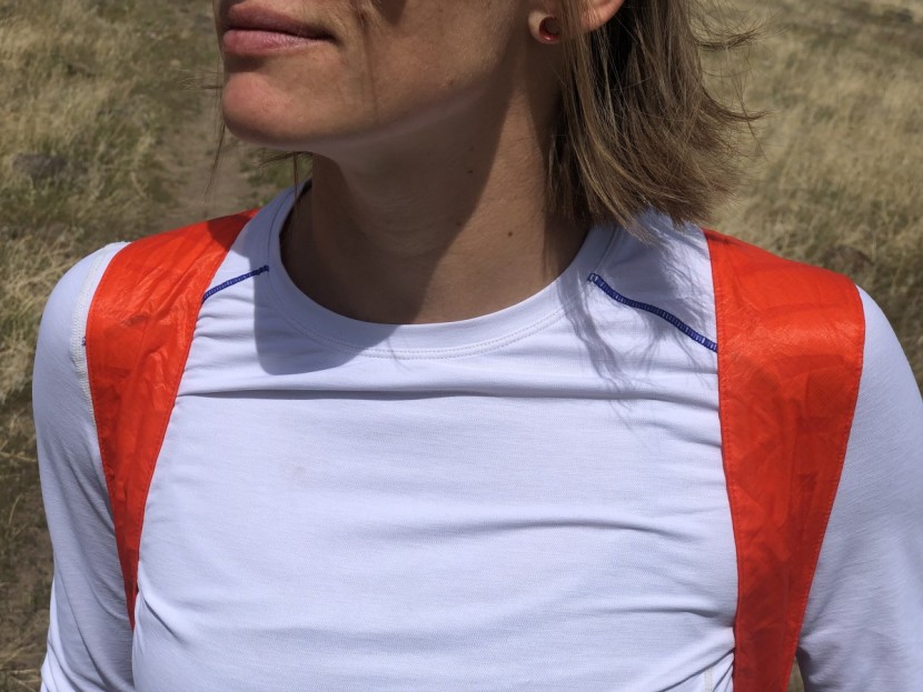 sea to summit ultra-sil day pack - 30d ripstop nylon is quite thin, even on the reinforced shoulder...