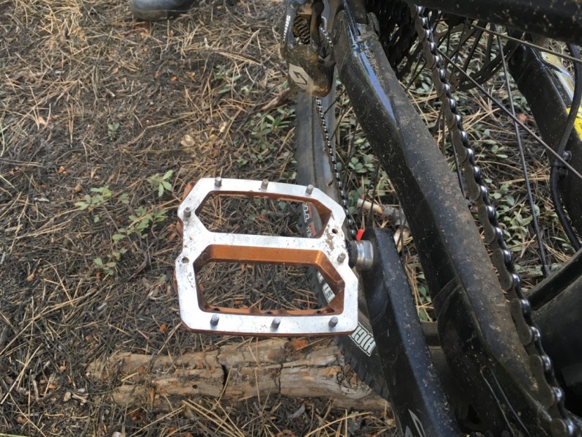 nukeproof horizon pro - the pedal platform measures 100mm x 105mm, yet feels larger underfoot.