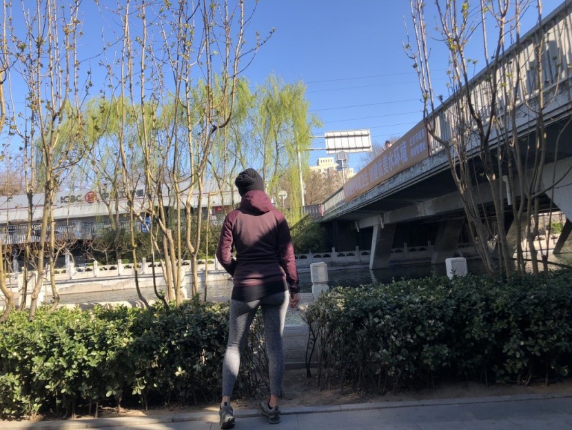 black diamond first light hybrid hoody for women - walking around exploring on a sunny but chilly day was prime...