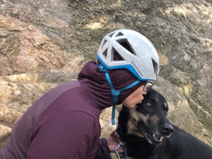 black diamond first light hybrid hoody for women - we tried the first light hood under a helmet after feeling...