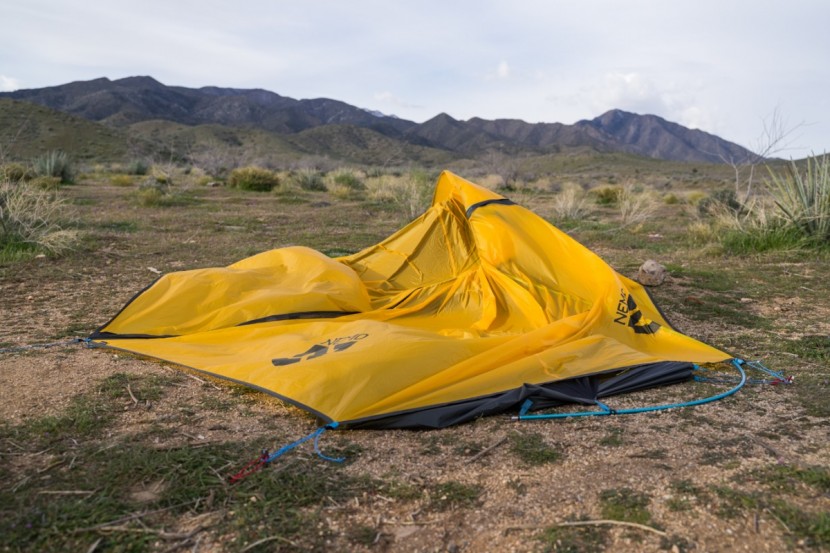 nemo hornet elite - to be fair, we didn't use the additional guy lines provided for the...