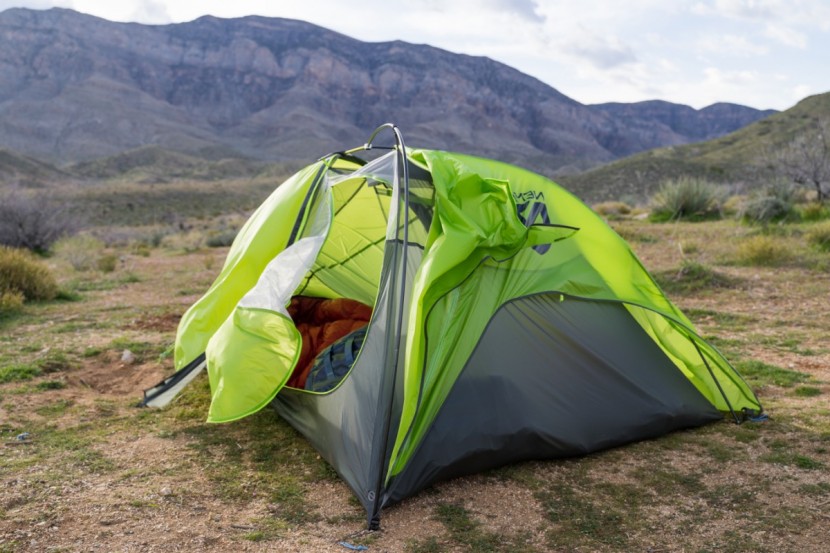 nemo hornet 2p - let her rip! high winds throughout the night made sleep nearly...