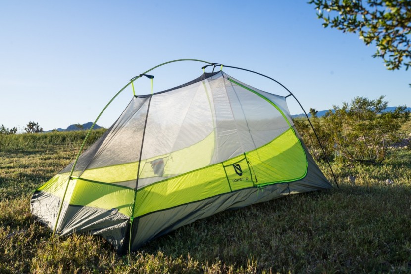 nemo hornet 2p - the new dual spreader bar system adds precious space, allowing for...