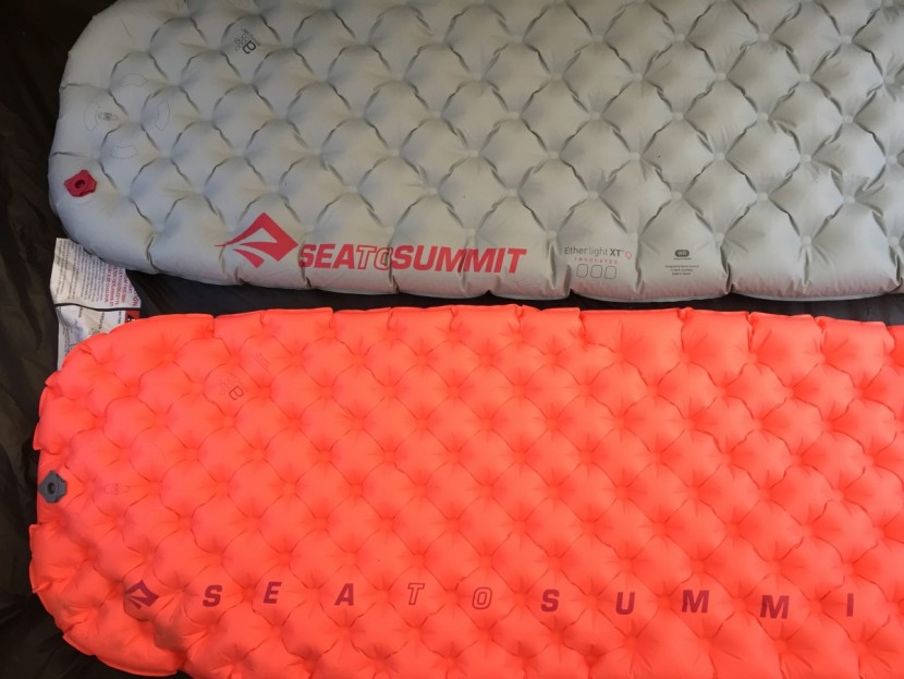 sea to summit ether light xt insulated for women - the ultralight (bottom) and ether light (top). the only advantage we...