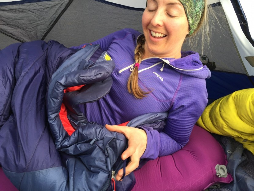 sleeping pad womens - hanging out on the plush foam of the comfort plus