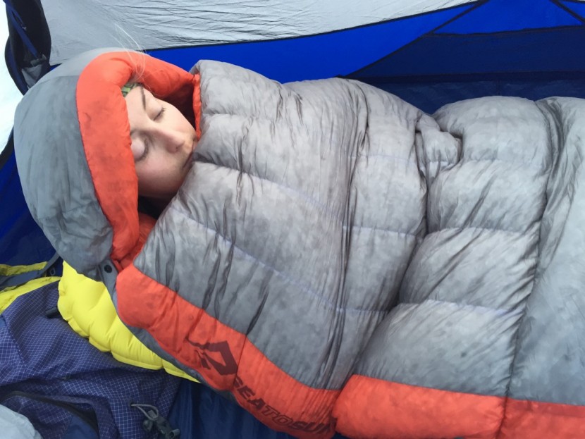 sleeping pad womens - sometimes, gear testing can be a super-chilly job.