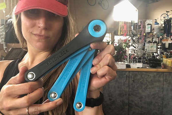 bike lock - the foldylock compact is indeed that: it fits easily into a jersey...