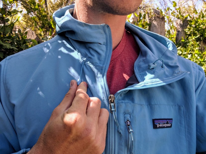 patagonia tezzeron - stylish and functional, the hood is cinched with pull tabs on the...