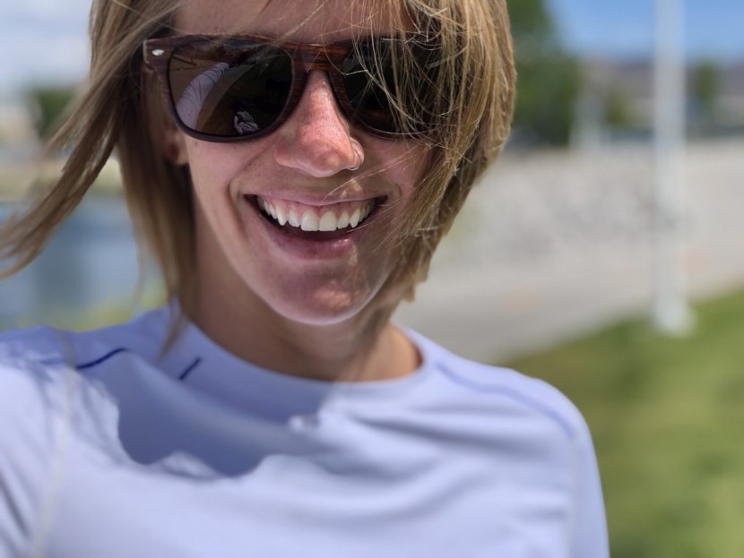 prana eileen long sleeve - the crew neck and simple design of this sun shirt are decent, but...