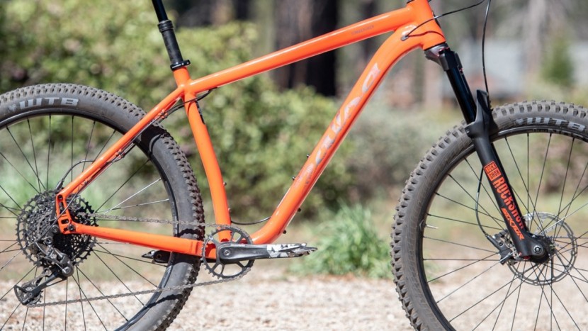 the aluminum frame has ample roof for bikepacking gear, plus it has...