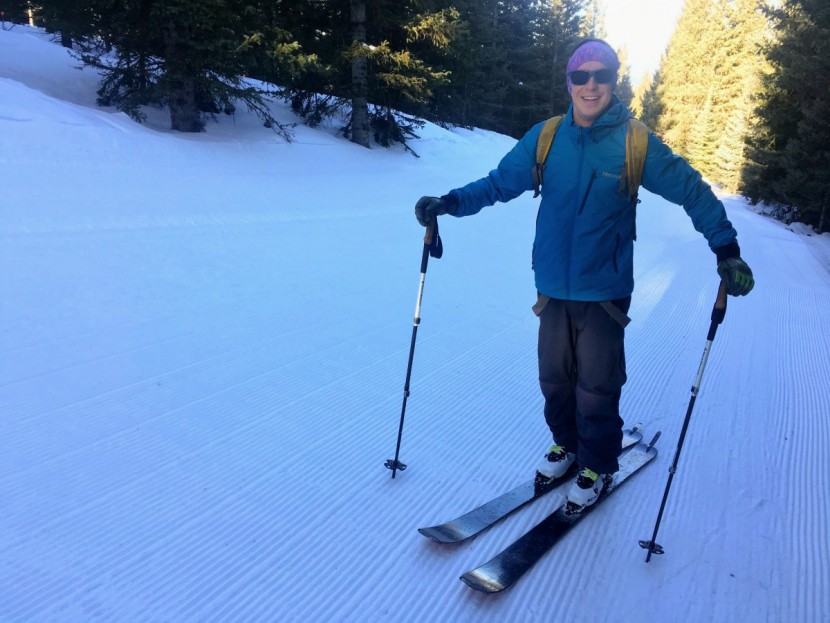 marmot ether driclime - our tester likes to race the sun to the summit on early morning ski...