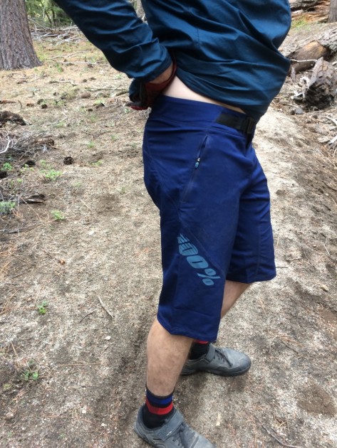 100% airmatic - the large logo is placed on the outer right leg.