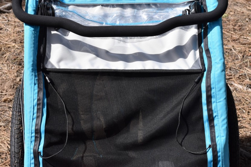 burley d'lite x - the sunshade on this trailer is adjustable, but in almost every...
