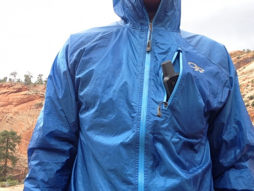 the gpsmap 66st fits pretty well into a larger chest pocket, but is...