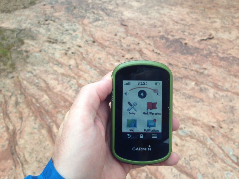 garmin etrex touch 35 - the power button doubles as a menu button on the etrex touch 35, and...