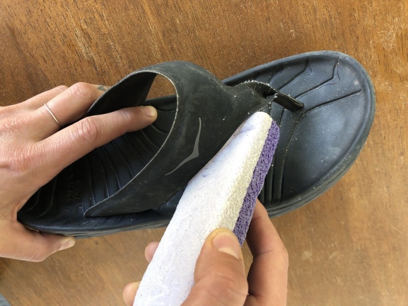 hoka ora recovery flip for women - the edges on the straps of our ora's were incredibly sharp and...