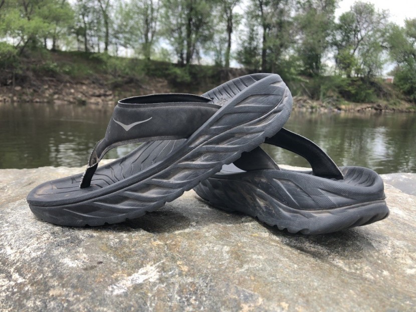 hoka ora recovery flip for women - thick and burly, the ora recovery may not be a looker, but it's...