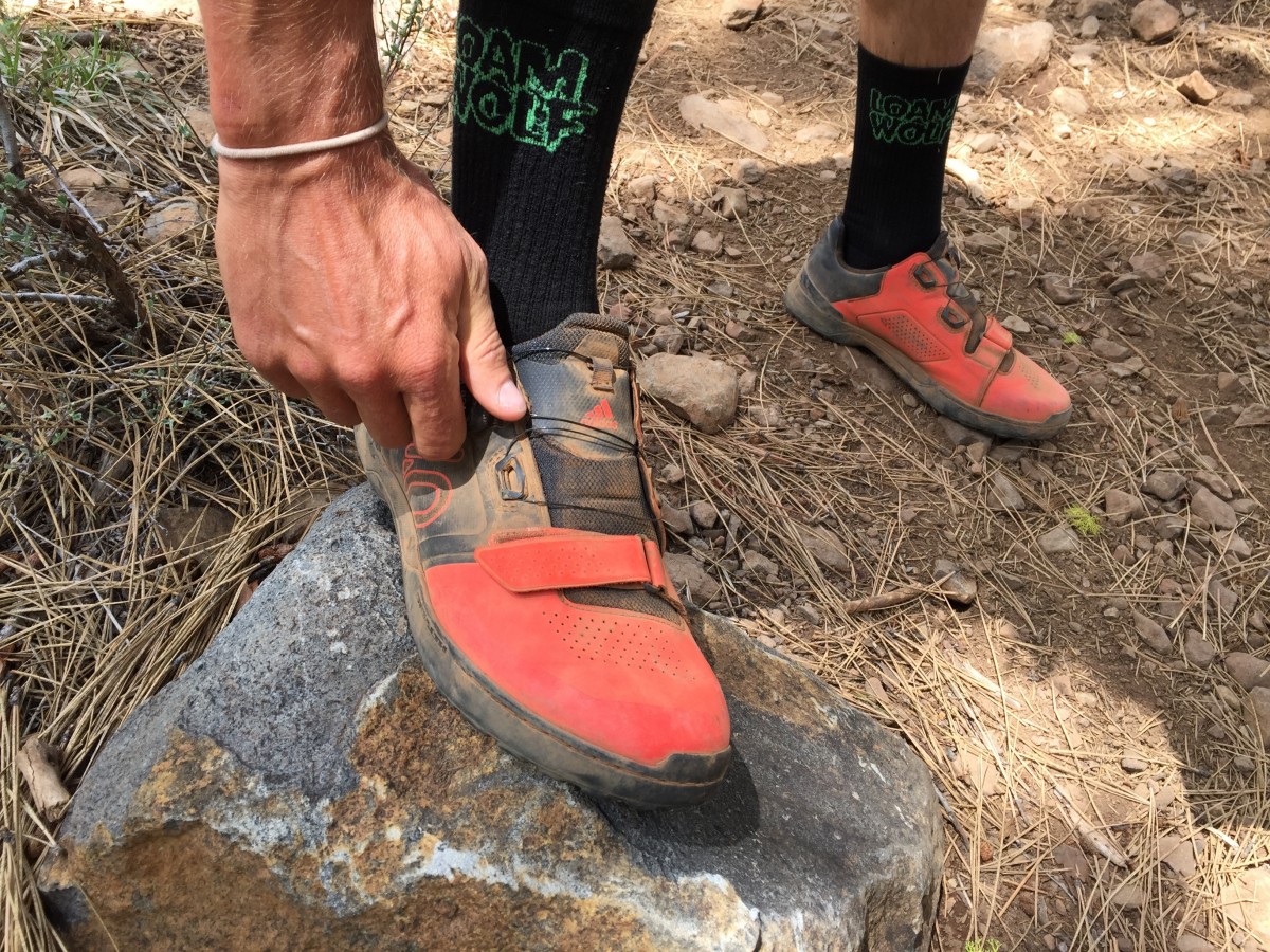 Five Ten Kestrel Pro Boa Review (The Boa closure and velcro across the toe box make it quick and easy to dial in the tension on the Kestrel.)