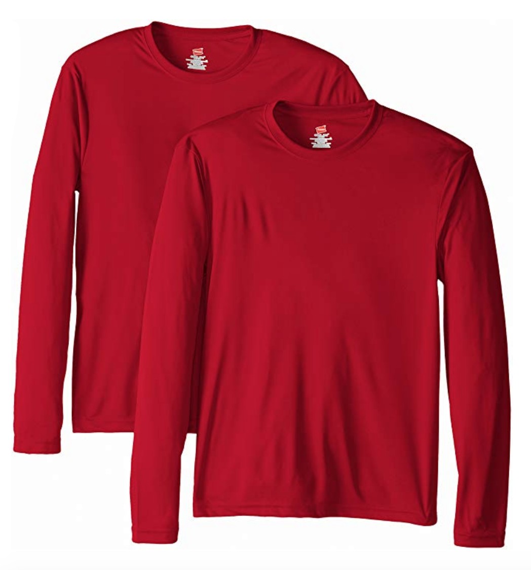 hanes dri fit long sleeve