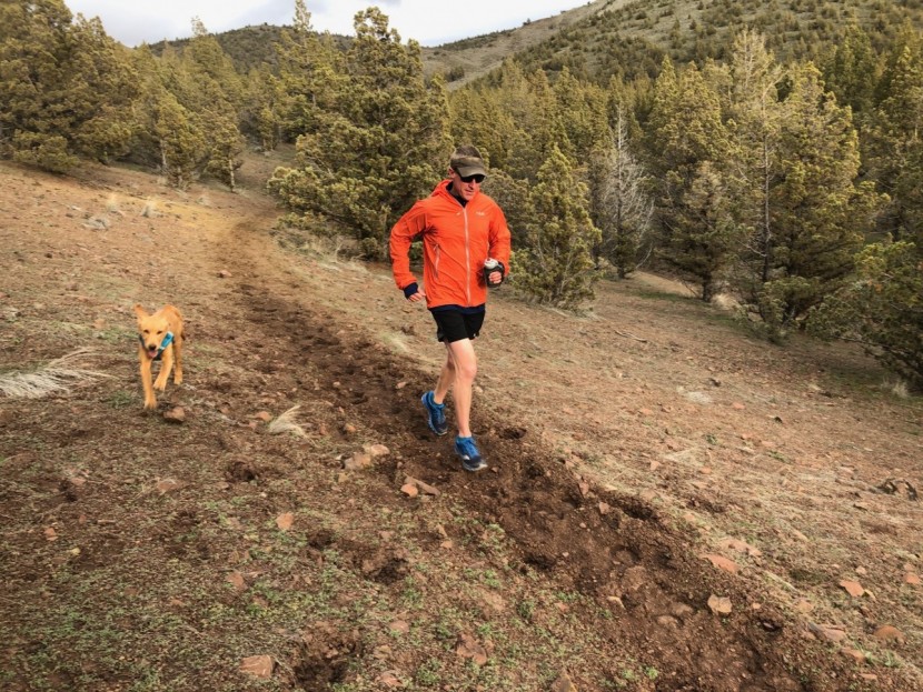 saucony peregrine iso - running on this trail that has been recently demolished by horses...