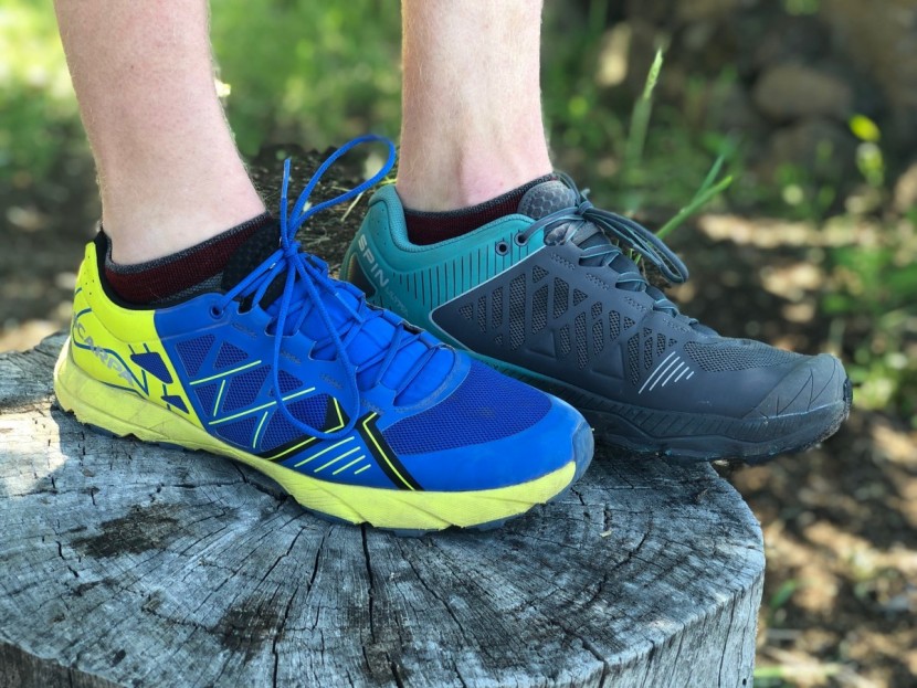 scarpa spin ultra - the scarpa spin in in front (blue), while the scarpa spin ultra...