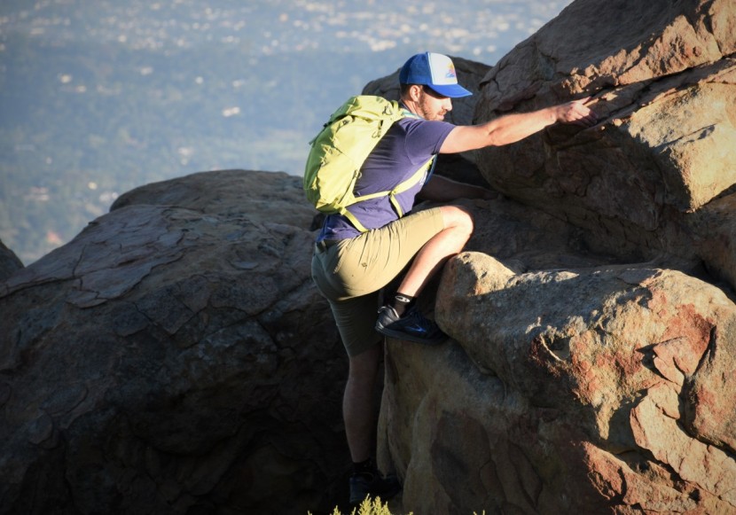 climbing backpack - a hydration pack can do double-duty as a small climbing pack.