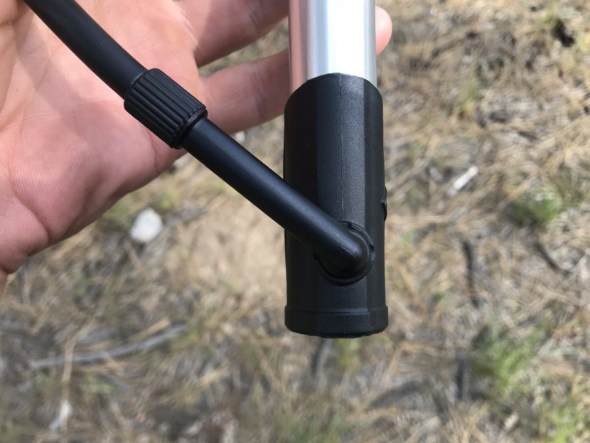 topeak road morph g - this pump features a swivel where the hose connects to the cylinder.