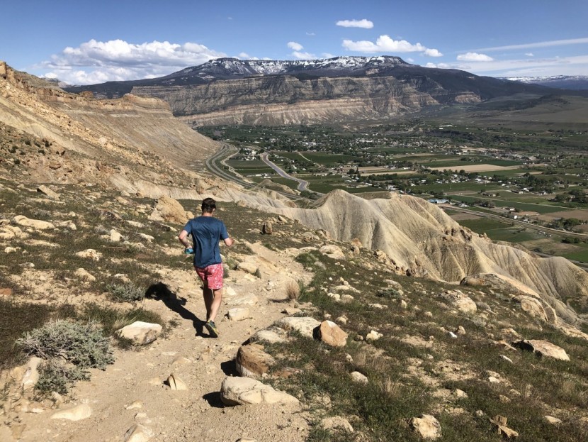 running socks - eddy takes a run on a hot day, downhill to really see how his sock...