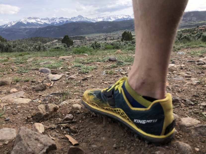 darn tough coolmax vertex ultra-light - a look at the "no show" fit of this darn tough sock.