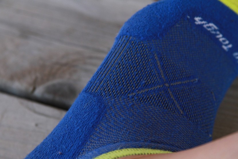 darn tough coolmax vertex ultra-light - this sock doesn't slip much given the cushioning underfoot, but in a...