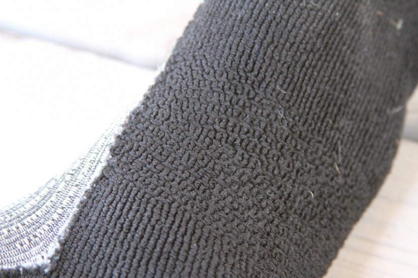 drymax running mini crew - the material isn't very smooth, but somewhat abrasive and not very...