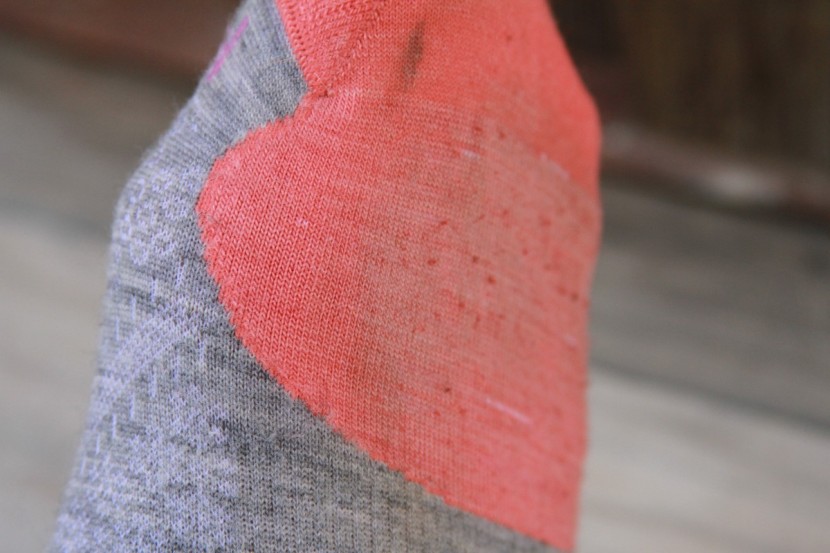 smartwool phd run ultra light micro - a look at the forefoot that is almost worn through after just 30...