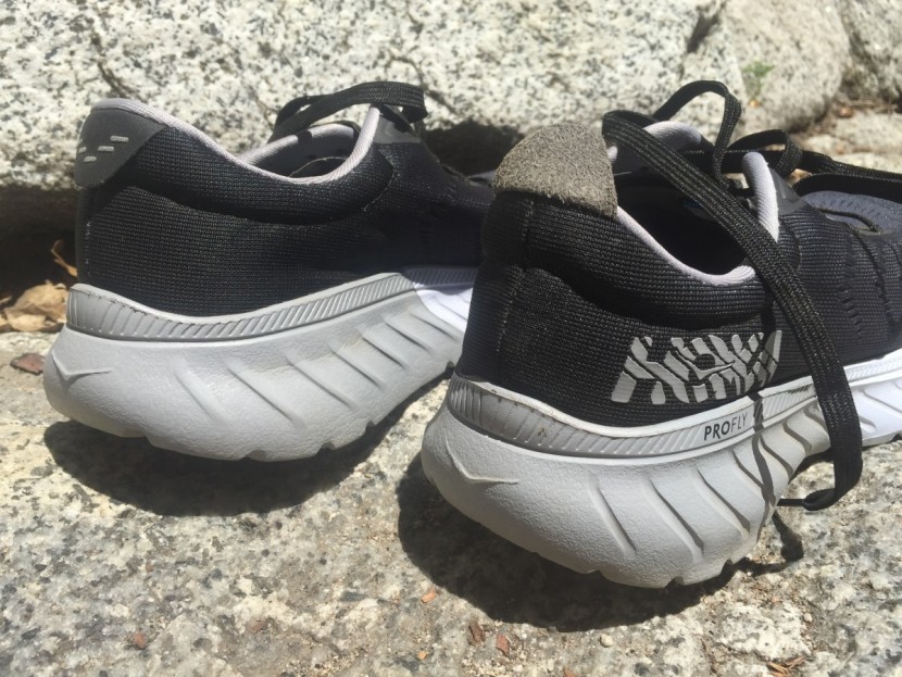 hoka mach 2 for women - a close-up of the unique hoka mach