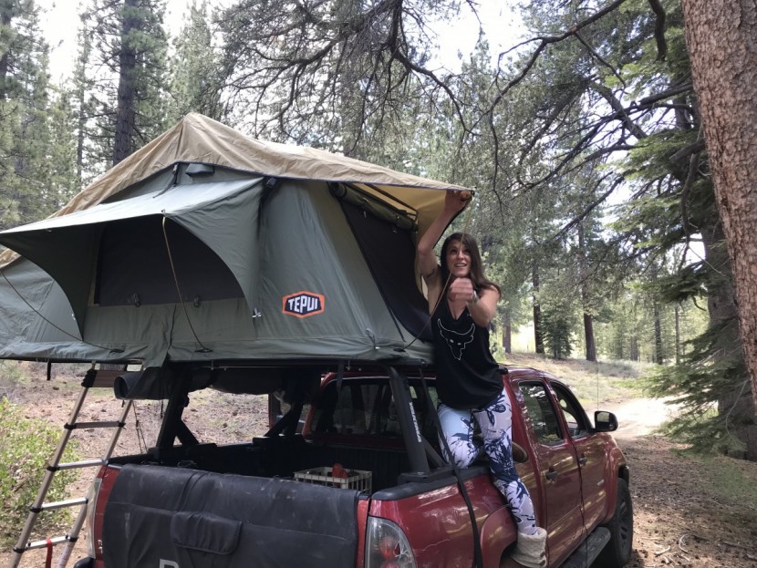 rooftop tent - rooftop tents require a ton of climbing on your vehicle to install...