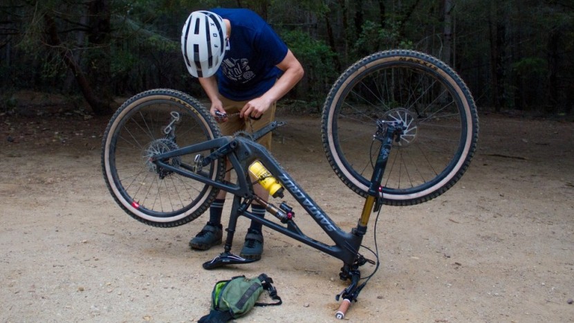 trailside maintenance is an inevitability for any mountain biker.