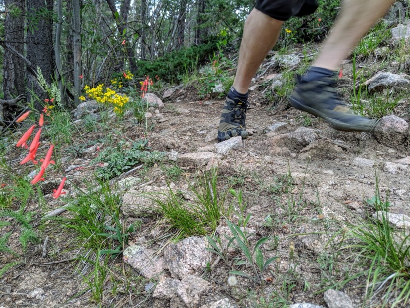 vibram v-trail 2.0 - when it comes to toe-articulation to mold around and grip rocks on...