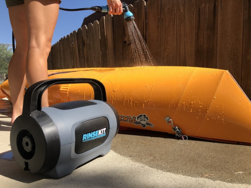 rinsekit pod - keep your gear clean even when you're not next to your garden hose.