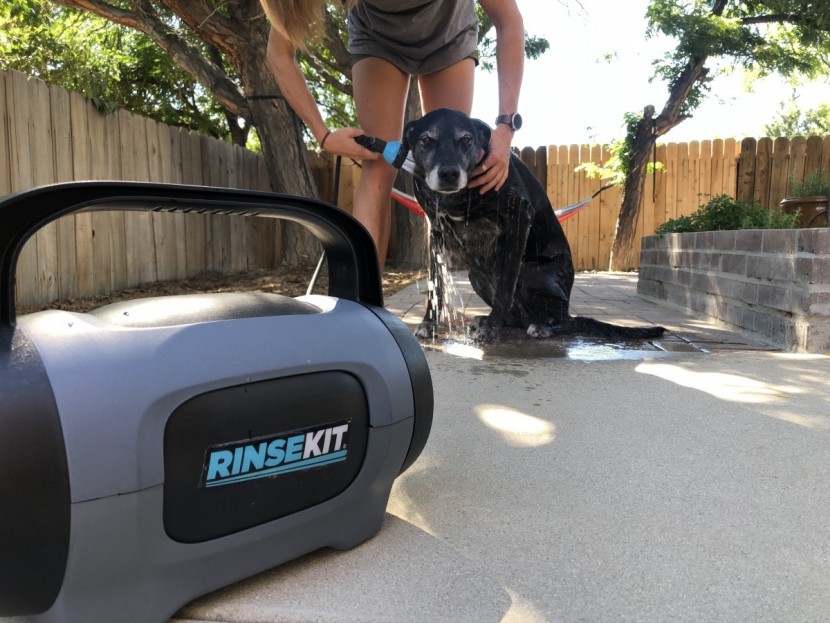 rinsekit pod - though not enough water for a full doggy bath, you can certainly...